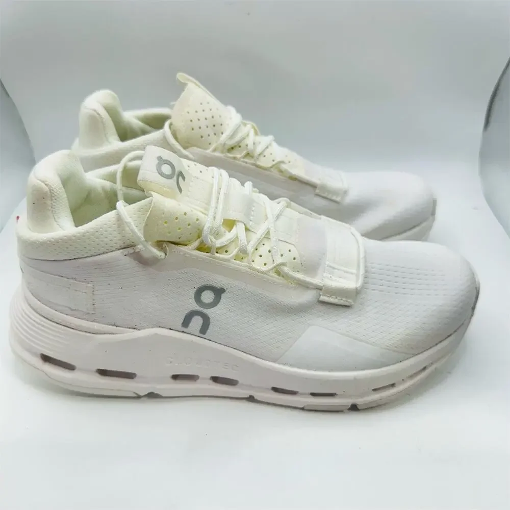 On Running Cloudnova 2 Women's Sneakers White/Off-White | Size 6.5 US | EUC